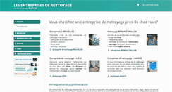 Desktop Screenshot of lesentreprisesdenettoyage.be